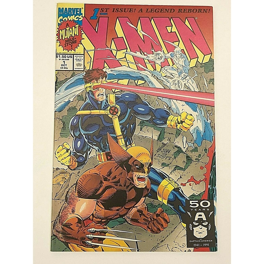 X-Men #1 Mutant Milestone Cyclops / Wolverine Cover 1991 Marvel Comics